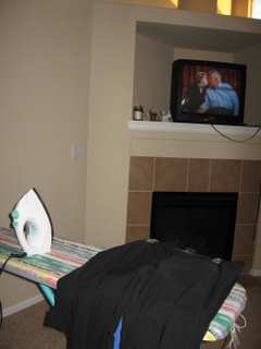 After the walk and dinner did some ironing while watching The Biggest Loser Finale. That show makes me cry.