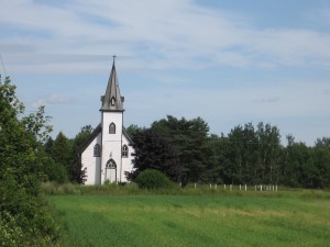 Love this little church that we passed on our way from West Point to North Rustico