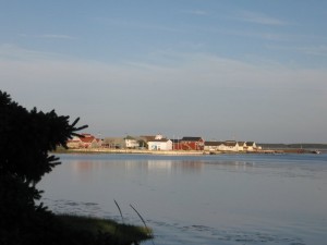 A view of Rustico across the harbor