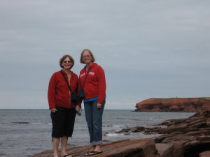 Mom and Hannah--queens of the rock!