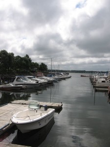 The dock at the Charlottetown Harbor